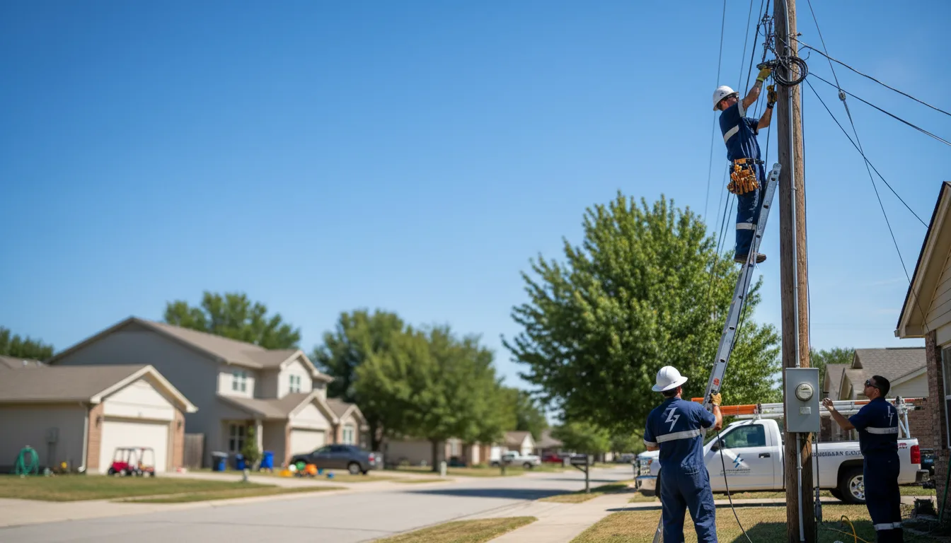 Residential electrician providing installation services in Dayton, IA